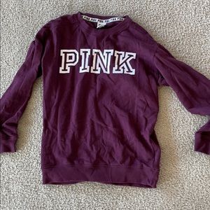 Pink pull over sweatshirt
